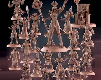 Scarlet Monestary Collection My3dPrintForge Tabletop Miniatures