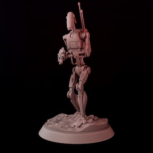 Battle Droid 28mm Scale Sci-Fi Robot Figures Droids Resin Minis for Wargames Legion Compatible