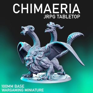 Chimaeria Final Fantasy (100mm Base) - RNEstudio Miniature - FF Style Tabletop RPG Dungeons and Dragons