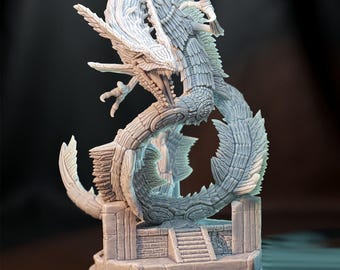 レックウザ 1:48スケール 50mmベース 怪獣モン ドラゴン リザード