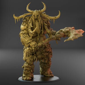 Behymir Lord 130 mm Base Sons of the Everfeast ClayBeastCreation Jeux de table Donjons et Dragons Grimdark Fantasy Wargaming Minis