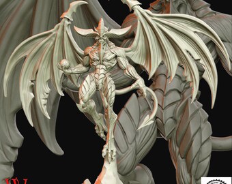 Archfiend 50 mm basis 3D-geprinte miniatuur