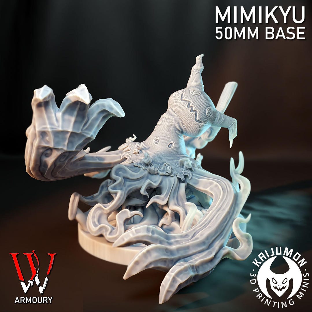 Mimic Base Kaijumon Mimic Ghost 32/50mm Base Resin Wargaming Models - Etsy Australia