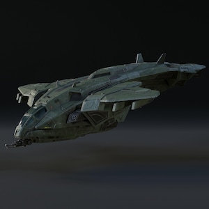 Pelican Dropship Resin Model | Sci-Fi Troop Transport for Wargames & RPGs | 3D Printed Spacecraft Vehicle