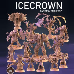 Icecitadel Collection - Tabletop Scale - My3dPrintForge - Tabletop Dungeons and Dragons Wargaming Minis