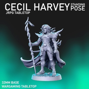Cecil Harvey (32mm Base) - RNEstudio - FF Style Tabletop RPG Dungeons and Dragons