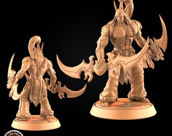 Miniatures elfes Illidan Hurlorage (base 25 mm) - My3dPrintForge - Donjons et Dragons de table Wargaming Minis