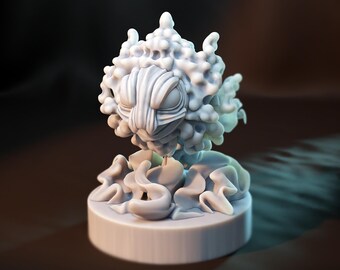Gastly 1:48 Scale 20mm Base Kaijumon Ghost-mon Realistic Monster Figure 3D Printed Resin Creature Tabletop Gaming Mini