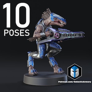 Jackals 10 Poses Available 3D Printed Alien Scout Miniatures for 28–32mm Sci-Fi Wargames & Flashpoint Proxy Armies