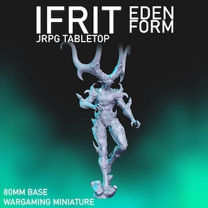 Eden Ifrit (base da 80 mm) - RNEstudio - Gioco di ruolo da tavolo in stile FF Dungeons and Dragons