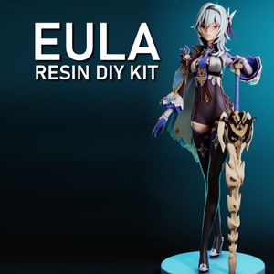 Eula Resin DIY Figure Kit - GRAYWORLDCORP - *UNPAINTED* - Genshin Impact Style Model