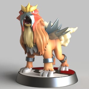 Entei Raikou Suicune Glas in Lood / Aangepaste Holografische 