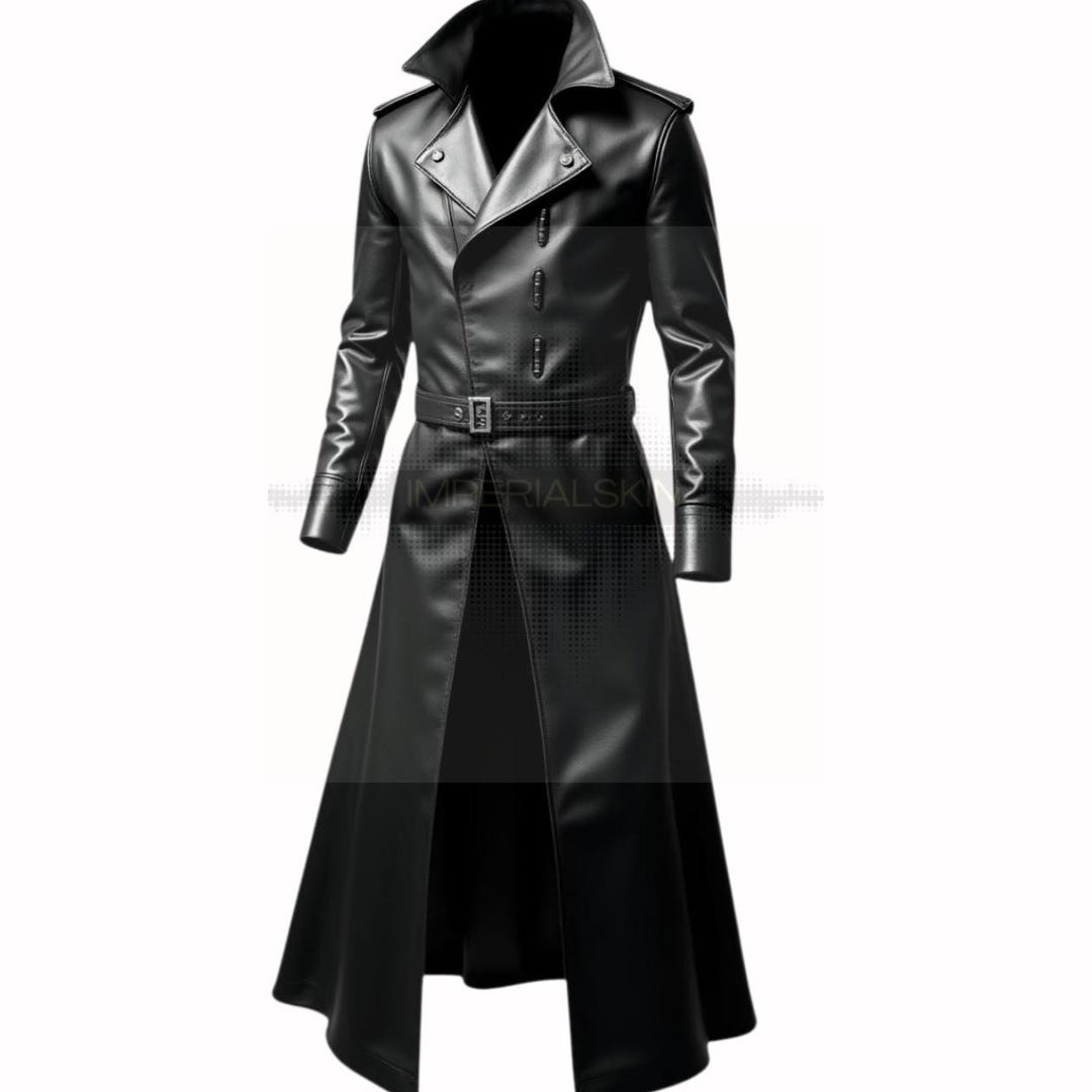 ほ*ち様 AMAIL MAN BIG COAT Ymosrh Men's Coats, Trench Slim Fit Single Breasted Belted