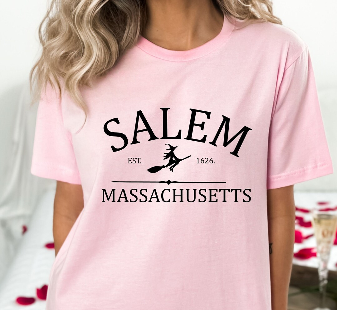Salem Massachusetts Est 1626 Tshirt Salem Massachusetts Shirt Etsy