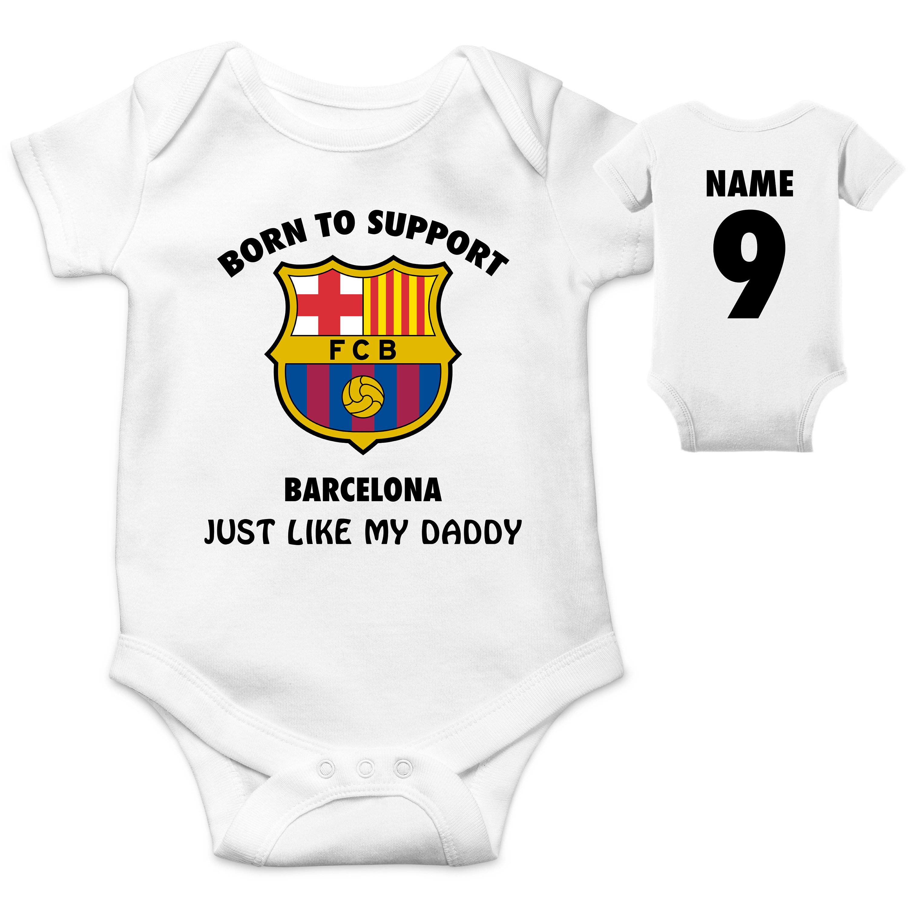 Wereldrecord Guinness Book Gentleman vriendelijk Zonder Barcelona Bodysuit Infant Shirt One Piece Personalized Baby FC - Etsy