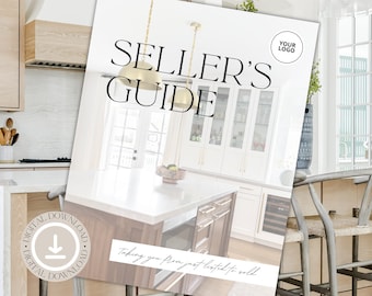 Editable Real Estate Seller Guide | Realtor Listing Presentation, Pre-Listing Packet Canva Template (Digital Download)
