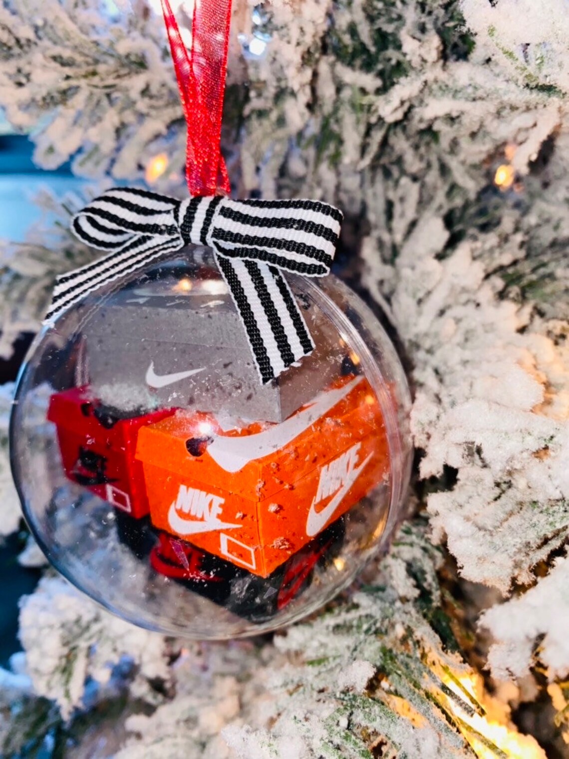 Stacked Sneaker Box Ornament Gift Custom Gifts Christmas Etsy