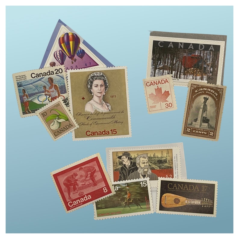 Vintage Canada Postage Domestic Letter Stamp Pack Etsy Canada