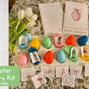 Oster Story Kit Printable | Karwoche | Auferstehung Eier Printables | ESV Schriftkarten