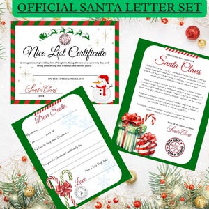 Kit de Cartas para Papai Noel para Imprimir