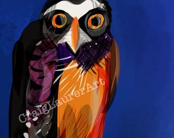 Mister Owl - digital image | printable | instant download