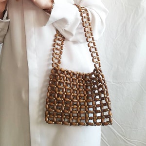 Wooden Beaded Bag Handles Nylon Rope Purse Straps Purse Handles Replacement Handbag  Handle for Bag Making Shoulder Bag DIY Bag - AliExpress