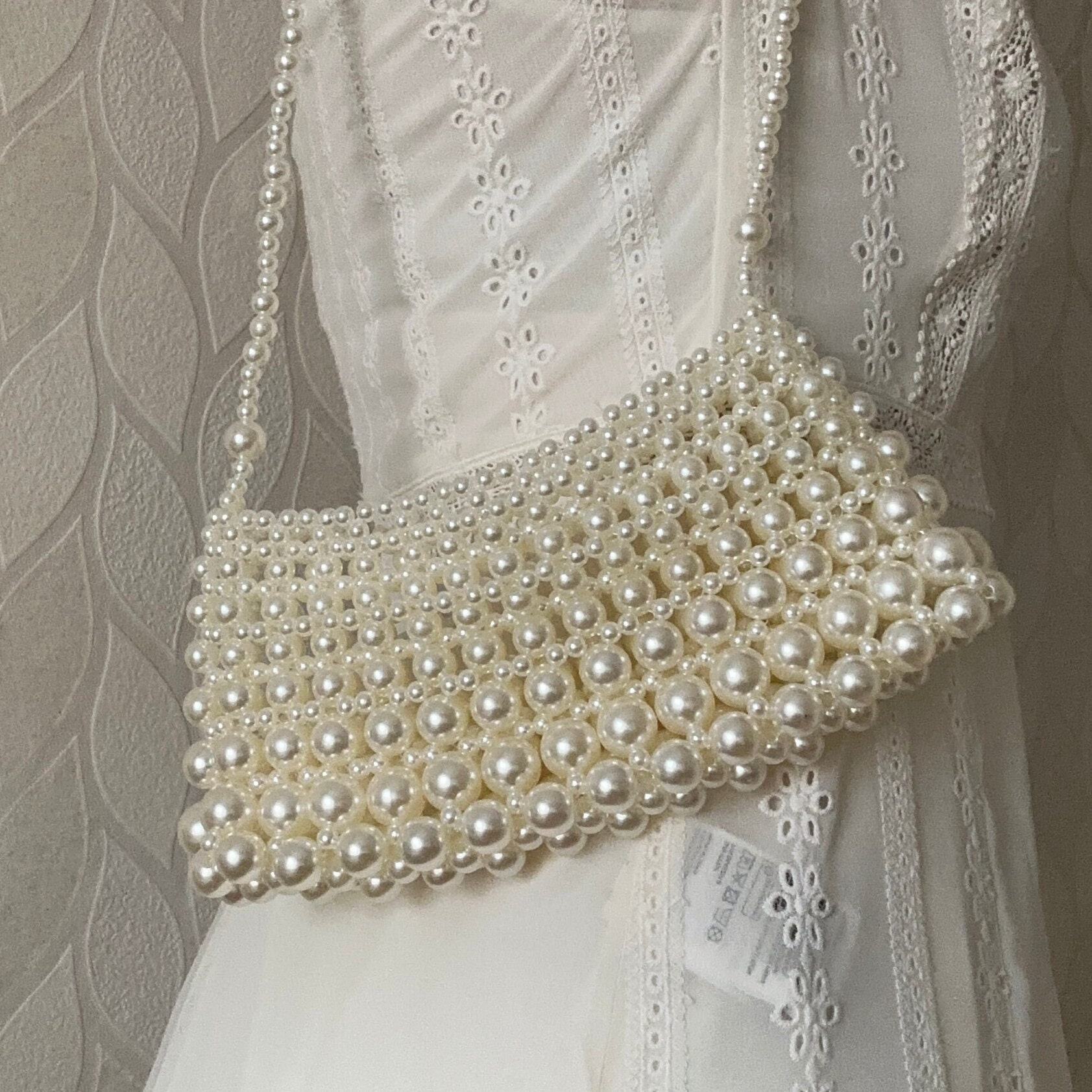 Pearl Rhinestone Trim Pearl Beaded Trim Wedding Dress Trim Bride Wedding  Dress Straps Wedding Dress Pearl Trim Rhinestone Trim 1035 