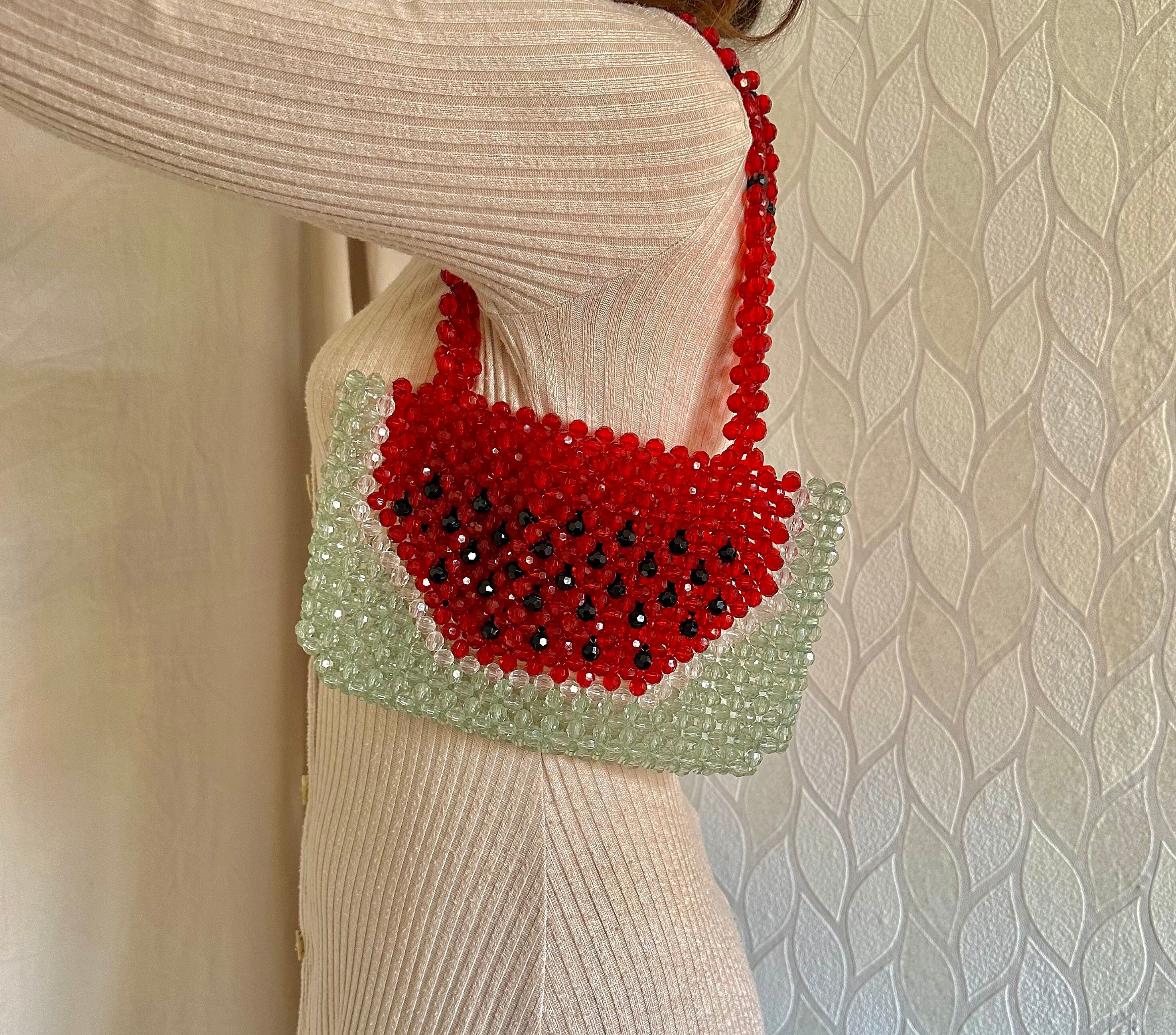 Watermelon beaded bag shop