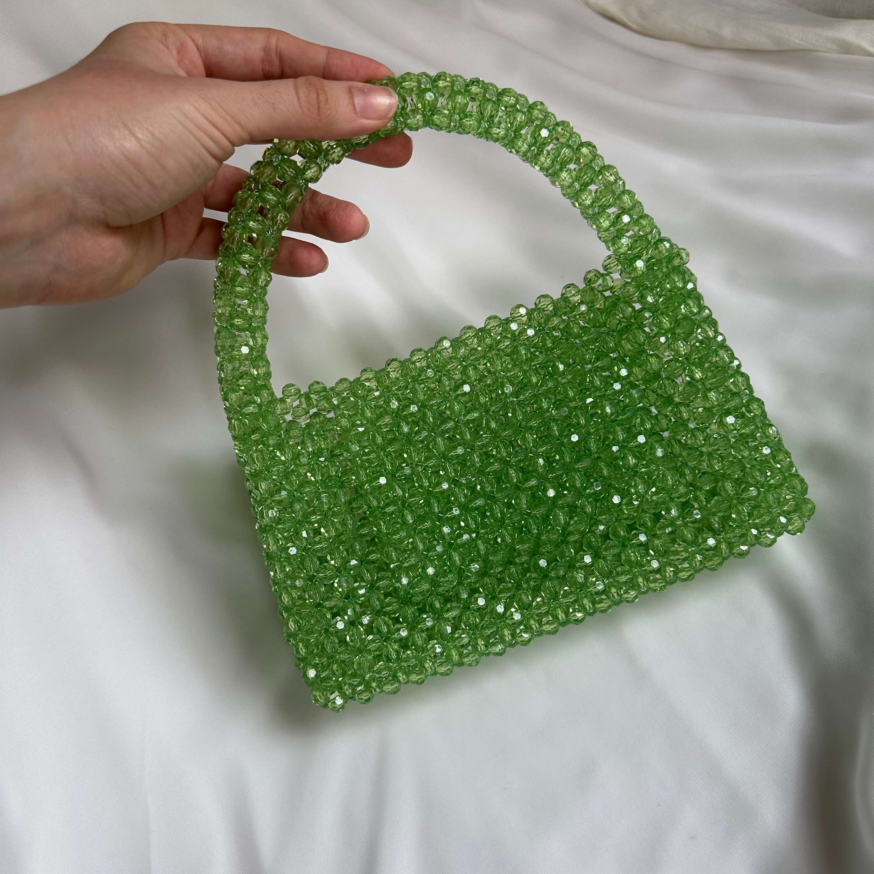 Green beaded bag sale