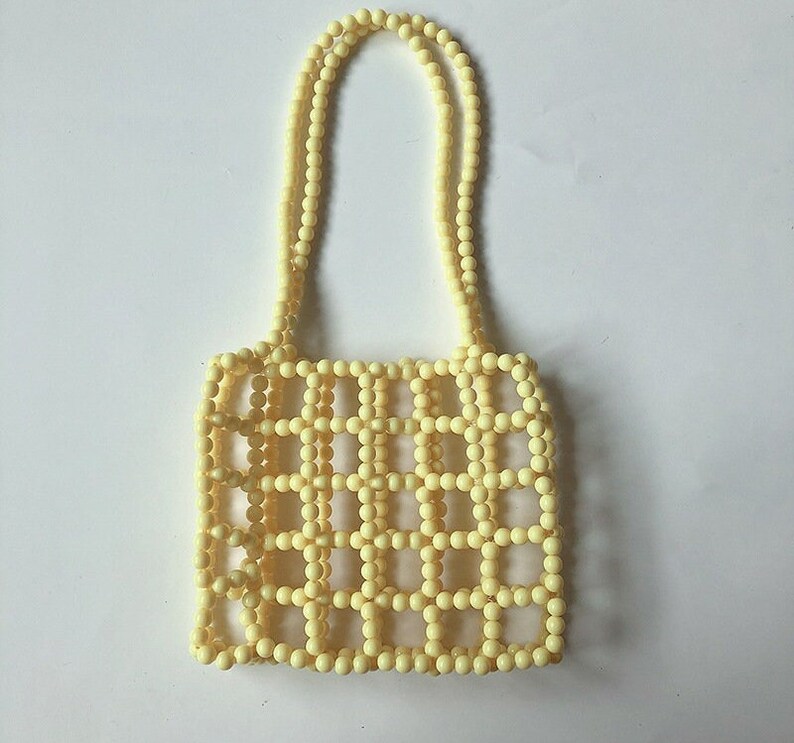 Rainbow Bead Shoulder Bag Bead Shoulder Bag Women Shoulder Etsy