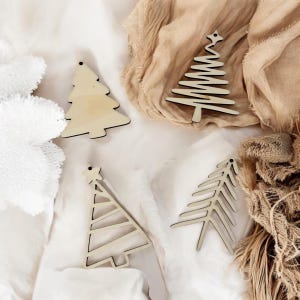 Wooden Christmas tree | Gift tags | Christmas tree decorations