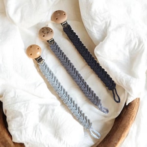 Pacifier chain | Various colors | Personalized clip | Clip with motif | Gift | Baby | Birth