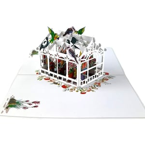 Carte popup 3D maison neuve maison cadeau d'anniversaire de saint valentin