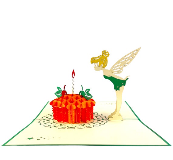 Handmade Pop Up Fairy Birthday Card Handmade Pop Up Fairy Birthday Card