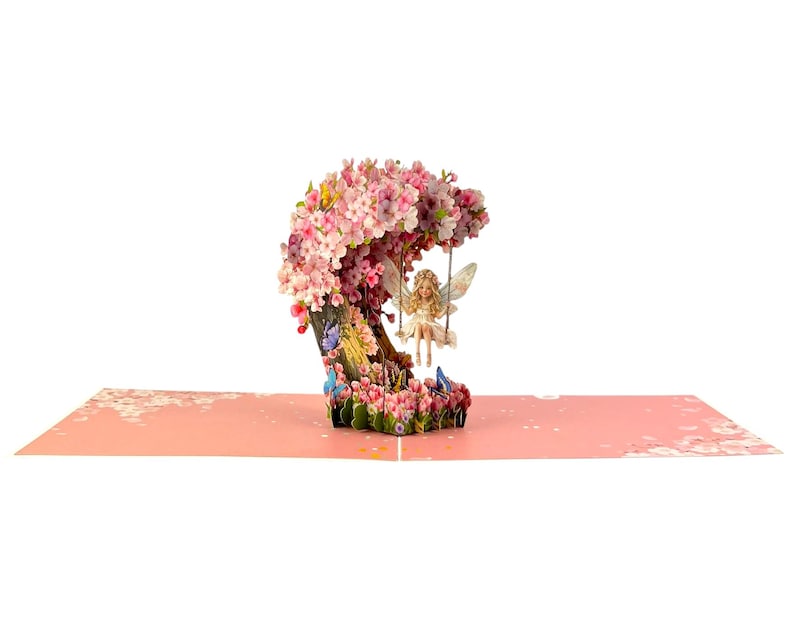 3D Pop up Card Fairy Sakura Birthday Mothers Day Irish Ireland ...