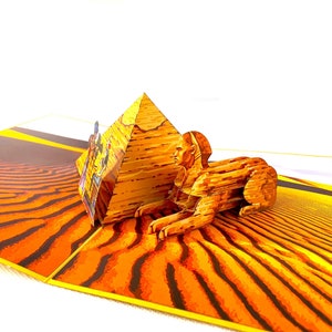 Handgemachte 3D Popup Karte Ägypten Geburtstag Valentines Hochzeit Verlobung Jahrestag