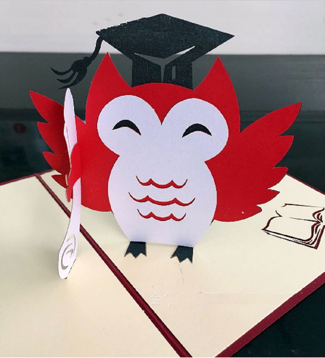 Handmade 3D Pop up Card Barn Owl Graduation Anniversary Father's - Etsy