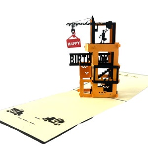 Carte popup 3D couple amoureux nouvelle maison Saint-Valentin anniversaire maison cadeau construction