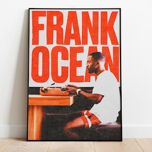 Frank Ocean Poster - Kanal Orange Poster - Frank Ocean Kanal Orange Poster - Frank Ocean Blond Poster - Wanddekor