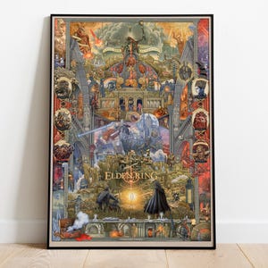 Elden Ring esthetische poster - Elden Ring Poster - Elden Ring cadeau Elden Ring Game Room Decor - aangepaste poster - digitale download