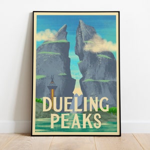 Cartel de The Legend of Zelda / The Legend of Zelda Digital Print / Zelda Home Decor / The Legend of Zelda Travel Poster / Regalo de videojuego
