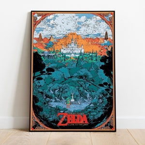 The Legend of Zelda Poster | The Legend of Zelda Digital Print | TLoZ Home Decor | The Legend of Zelda Travel Poster | Video Game Gift