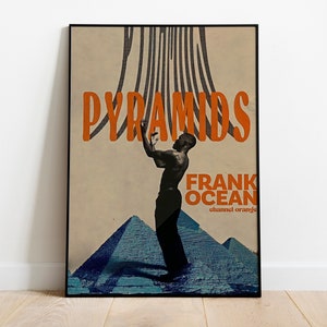 Frank Ocean Poster - Frank Ocean Pyramiden Poster - Kanal Orange Poster - Frank Ocean Kanal Orange Poster - Wanddekor