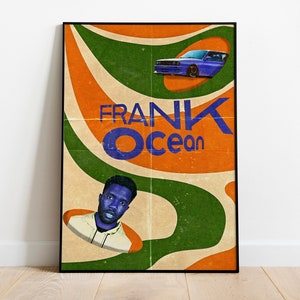 Cartel de Frank Ocean - Cartel del canal naranja - Cartel naranja del canal Frank Ocean - Decoración de la pared