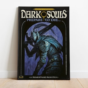 Cartel de Dark Souls - Cartel de arte de videojuegos - Decoración de la sala de juegos de Dark Souls - Regalo de jugador - Impresión digital de Dark Souls