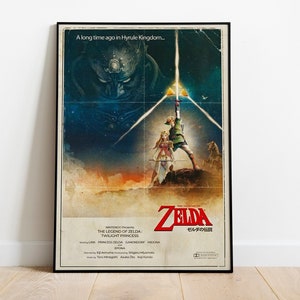 The Legend of Zelda Poster | The Legend of Zelda Digital Print | Zelda Game Room Decor | The Legend of Zelda Travel Poster | Video Game Gift