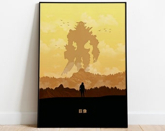 Shadow of the Colossus Poster - Shadow of the Colossus Art Print Game Poster - Game Room Decor - Shadow of the Colossus Digital Print