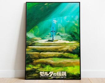 The Legend of Zelda Poster | The Legend of Zelda: Breath of the Wild Inspired Travel Posters