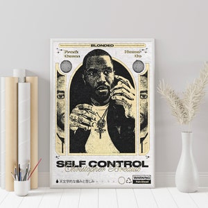 Cartel de Frank Ocean / Obra de arte de Frank Ocean Blonded / Cartel de autocontrol / Impresión digital de Frank Ocean y descarga digital / Regalo