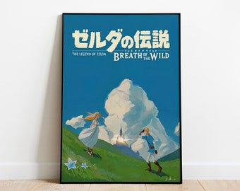 The Legend of Zelda Poster | The Legend of Zelda Link Poster | The Legend of Zelda Travel Poster | Breath of the Wild Poster | Gift